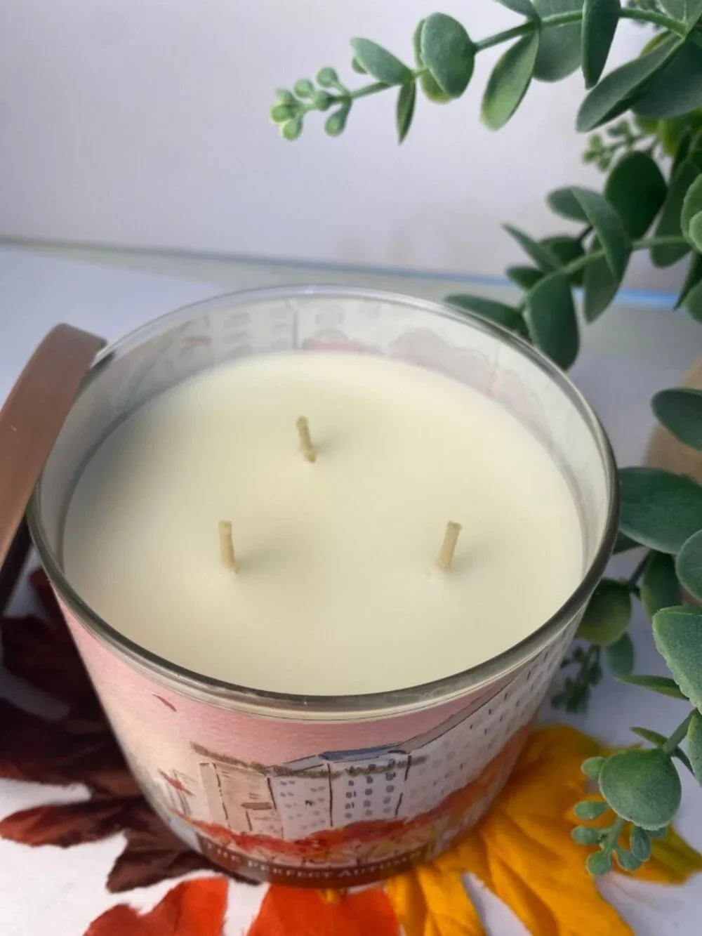 “The Perfect Autumn” Bath & Body Works NEW 3 Wick Candle